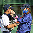 戦闘態勢に入りま～す！#坂本選手と#栗田コーチ
