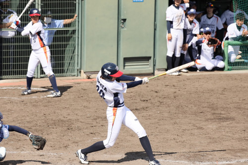 代打平田選手　リーグ初ヒット！