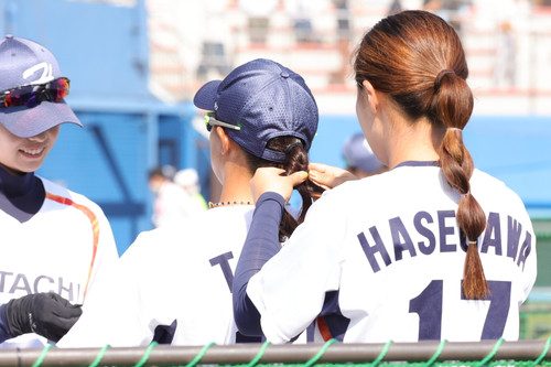 おめかし中　＃田内選手＃長谷川選手