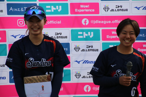バッテリー　＃長谷川選手＃女鹿田選手