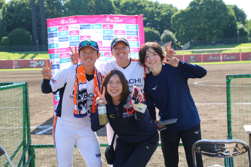 試合後に、ハイチーズ！　