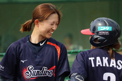 試合中も笑顔　＃唐牛選手