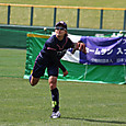 長谷川選手の遠投！
