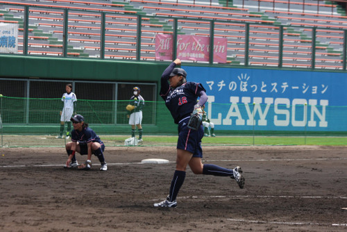 6回0点に抑える力投、小薗選手！