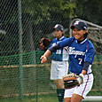 雨の試合でも元気な田邊選手