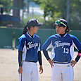 松岡選手と佐々木選手。何を話しているのでしょう？