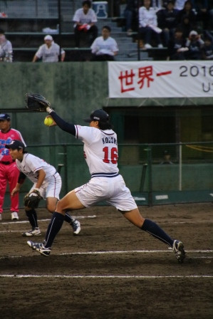 見事完封の小薗選手！
