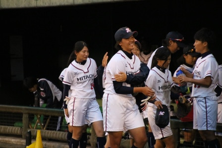 試合後の一コマ