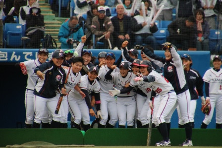 田邊選手をお出迎え！