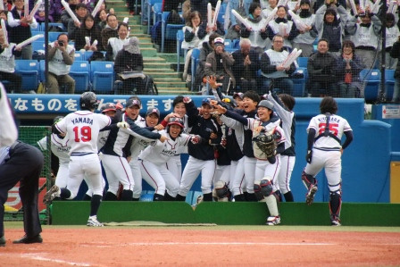 山田選手をお出迎え！