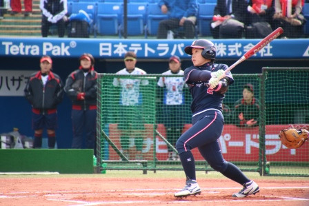先制3ランホームラン！