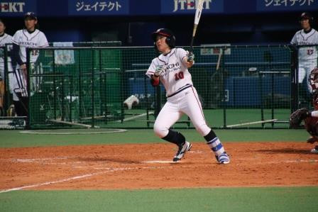 出た―キャプテン林選手の意地の一発で反撃スタートです！