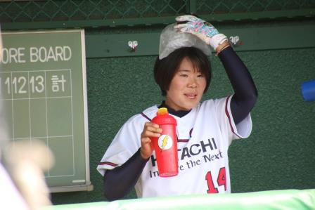 グラウンドの暑さは半端じゃない！初勝利の泉花穂選手