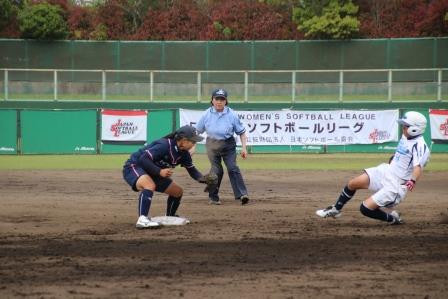 セカンドタッチアウトの瞬間