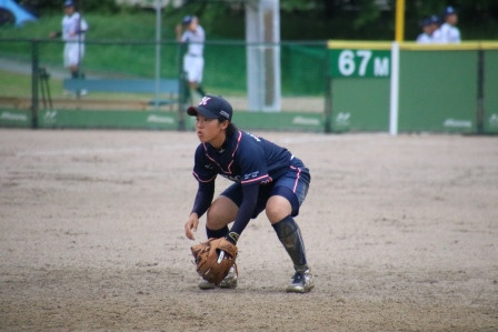 ルーキー松本選手、ショートで出場！