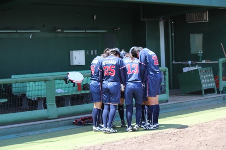 今年から？行われているバッテリーだけで行う試合前のルーティンです