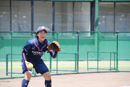 声を出してチームを盛り上げる松本選手！