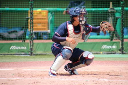 セカンド行くよ～！２塁送球前の清原選手