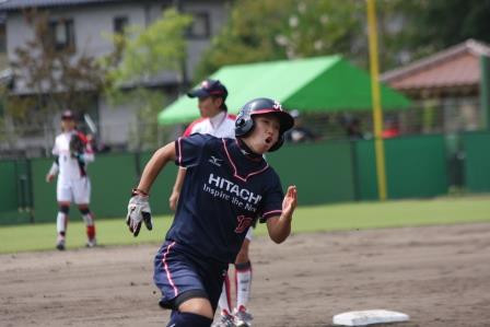 俊足！山田選手の力走！