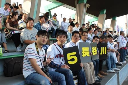 長谷川選手の熱い職場応援の皆さん