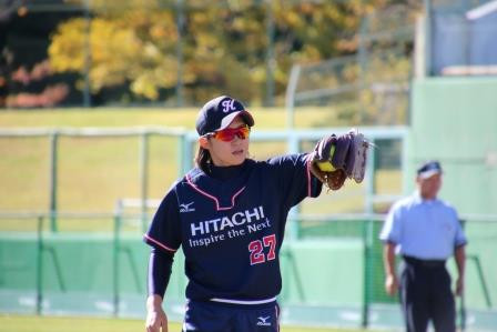 先発、岡村選手！