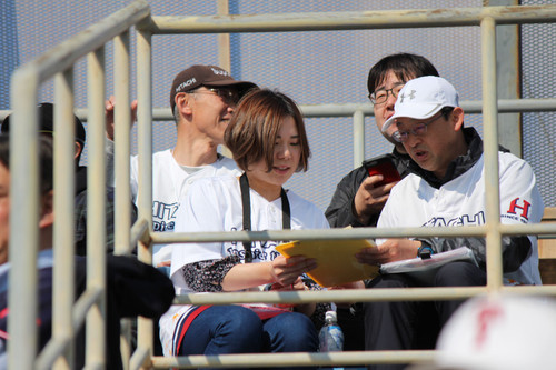 応援団デビューした泉さん。よろしくお願いします。