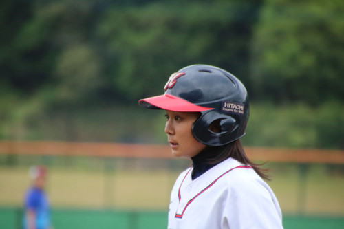 三遊間を抜けるレフト前ヒットで出塁した#那須選手