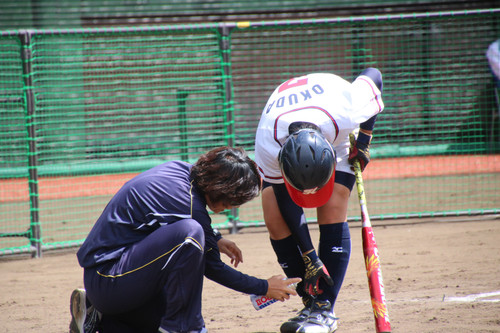 自打球が当たる＃奥田選手　駆けつける＃田中トレーナー