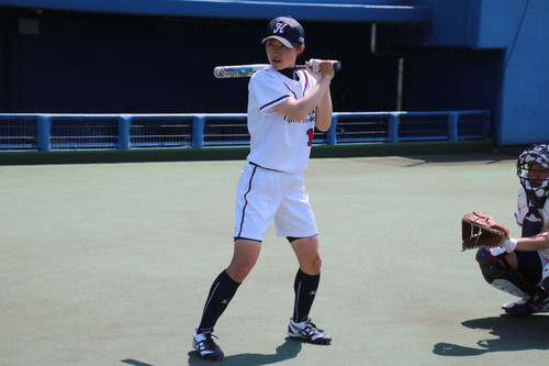 ピッチング練習だけど打っちゃおうかな！#唐牛選手