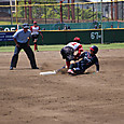 2塁に滑り込む #松本選手