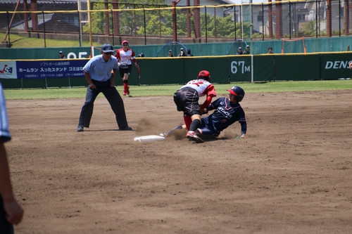 2塁に滑り込む #松本選手