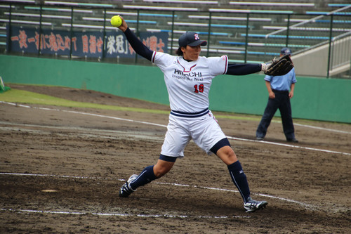 ６回裏、力投を続ける#小薗投手