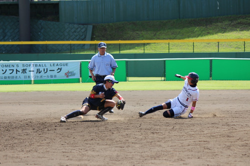 盗塁して果敢に攻める＃加福選手