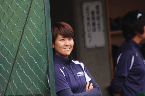 試合前のひと時#栗原マネージャ