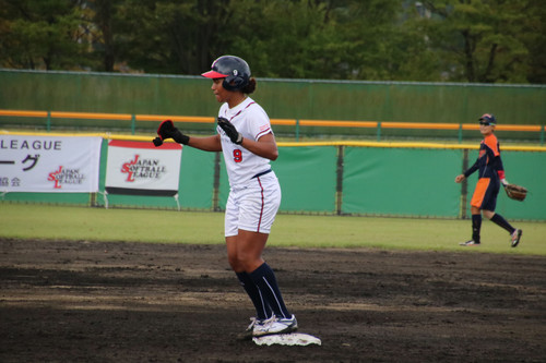 ツーベースを放ったオカシオ選手