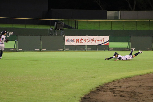 ダイビングキャッチ！#山田選手