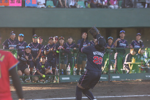 ファーストフライを取る #松畑選手