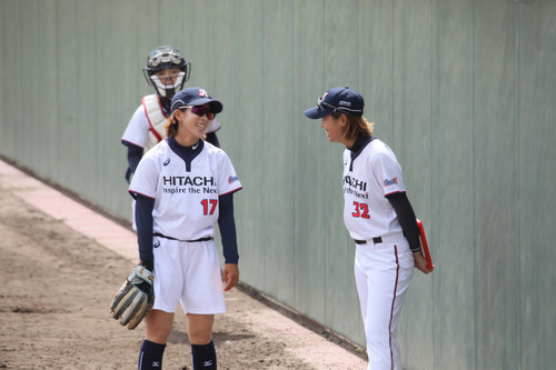 試合開始前にリラックス#近藤選手#栗田コーチ