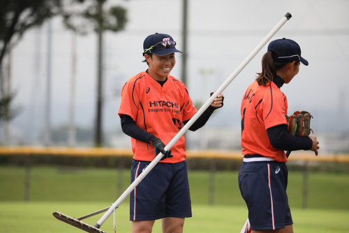 新ユニフォーム！試合前練習の#山田選手