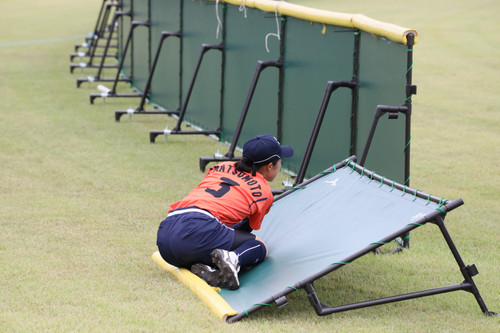 捕球のためフェンスも恐れず体当たり#松本選手