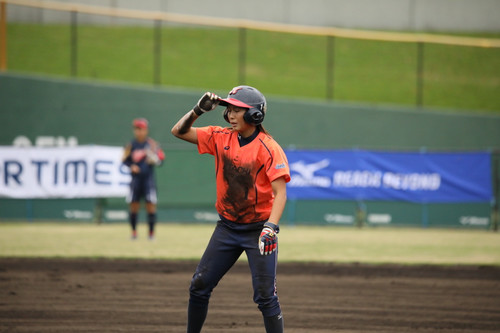 盗塁を決めた＃加福選手