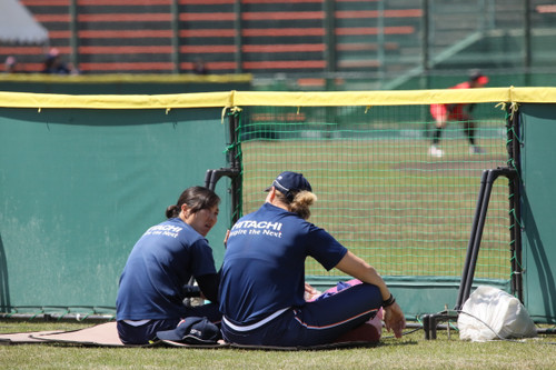 バッテリーで密談中＃リケッツ選手＃清原選手