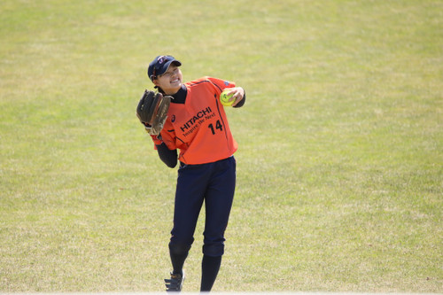 笑顔で練習中＃山本選手