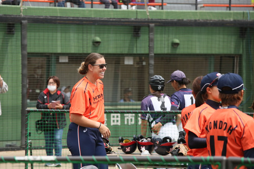 試合前のリラックス　#坂本（実）選手、#清原選手