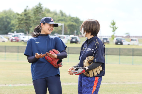 試合前練習③　＃佐藤選手　＃泉マネージャー