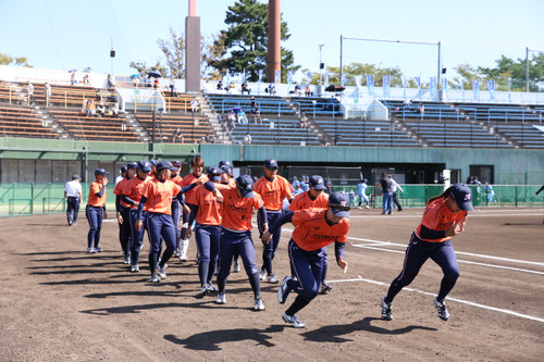 試合前気合い入れダッシュ