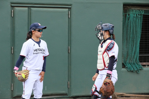 いつでもOKスタンバイしてます#田内選手と#服部選手