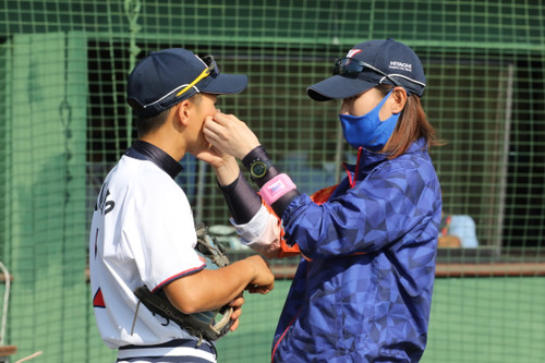 戦闘態勢に入りま～す！#坂本選手と#栗田コーチ