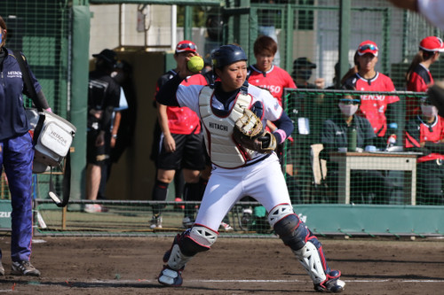 日立サンディーバのホームを守る#大越選手