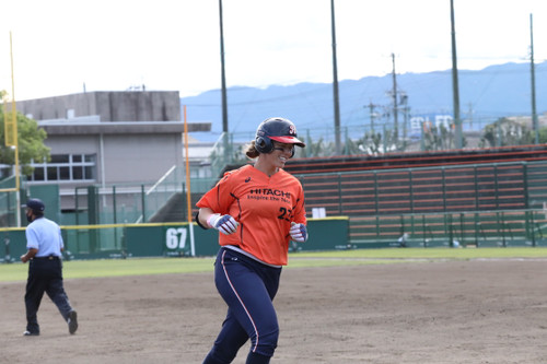 ホームラン打ってニコリ#リケッツ選手